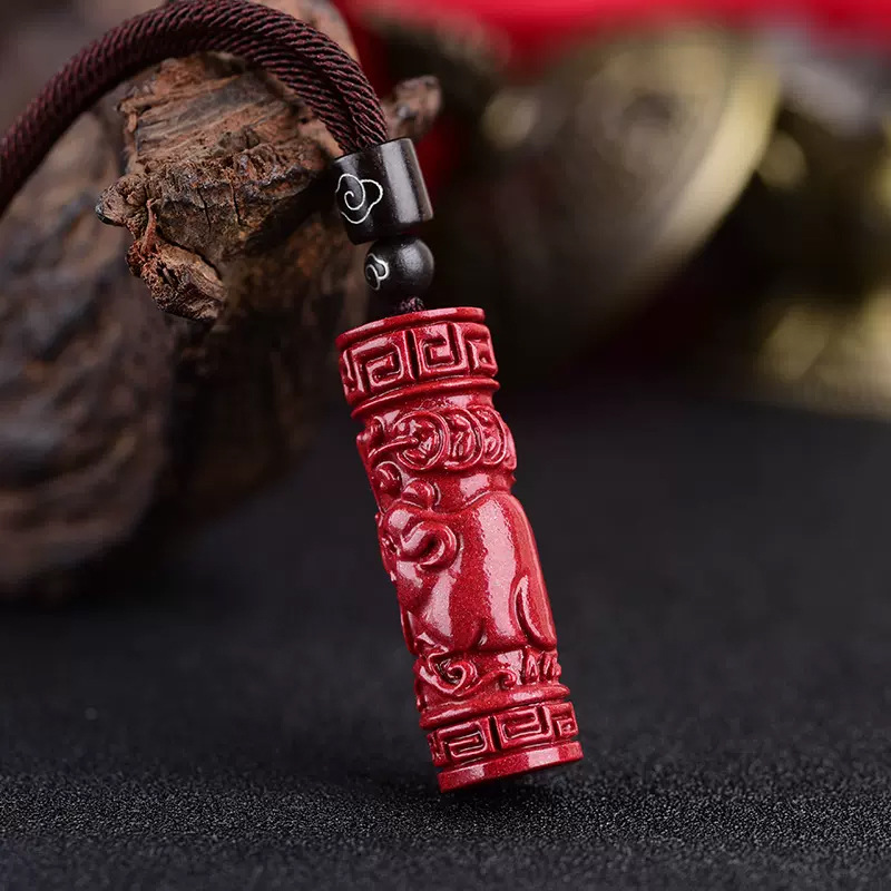 Luxo vermelho cinábrio zodíaco - Women'S Red Accessories avaliação e preço