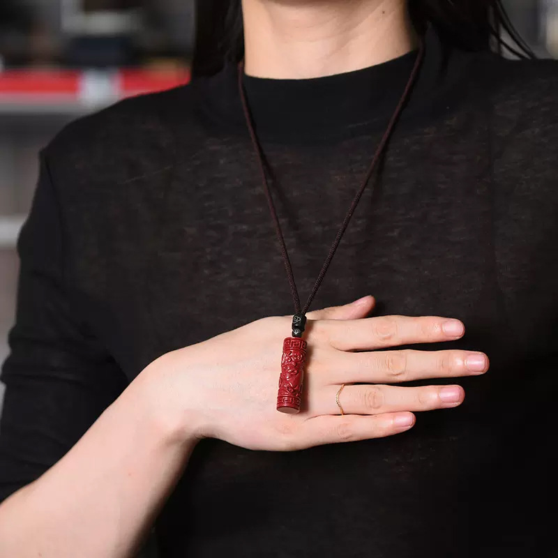 Luxo vermelho cinábrio zodíaco - Women'S Red Accessories avaliação e preço