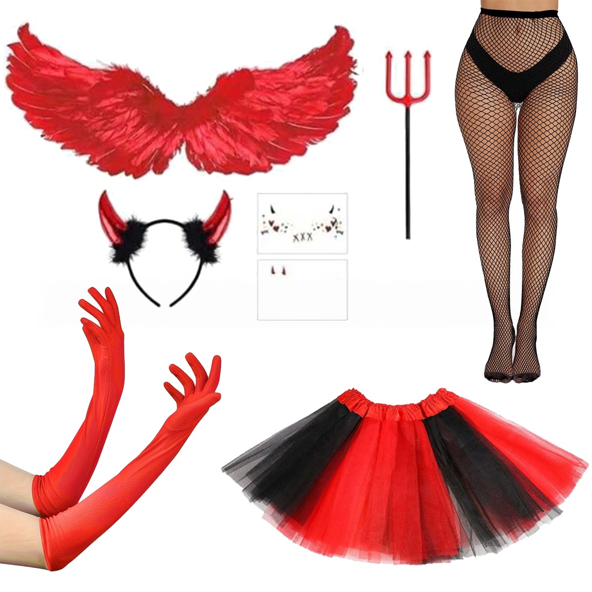 Conjunto de fantasia de Hallow - Women'S Red Accessories avaliação e preço