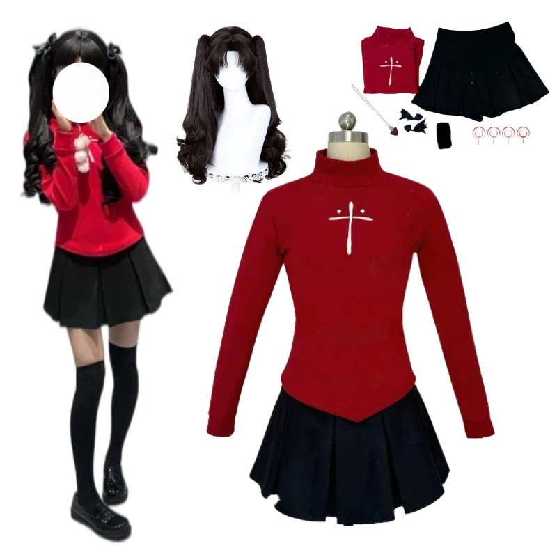 Fantasia de Cosplay Anime Tohs - Women'S Red Accessories avaliação e preço