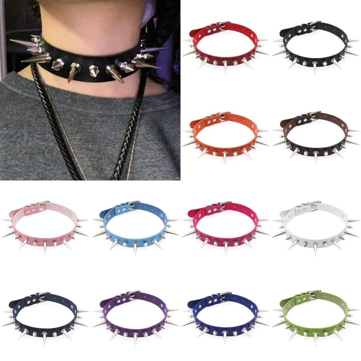 Halloween Emo Cosplay Goth Gar - Women'S Emo Accessories avaliação e preço